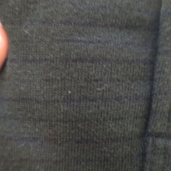 Billy Reid Men's S green/ Black stripes Polyester/cotton Blend Sweater - Picture 11 of 12